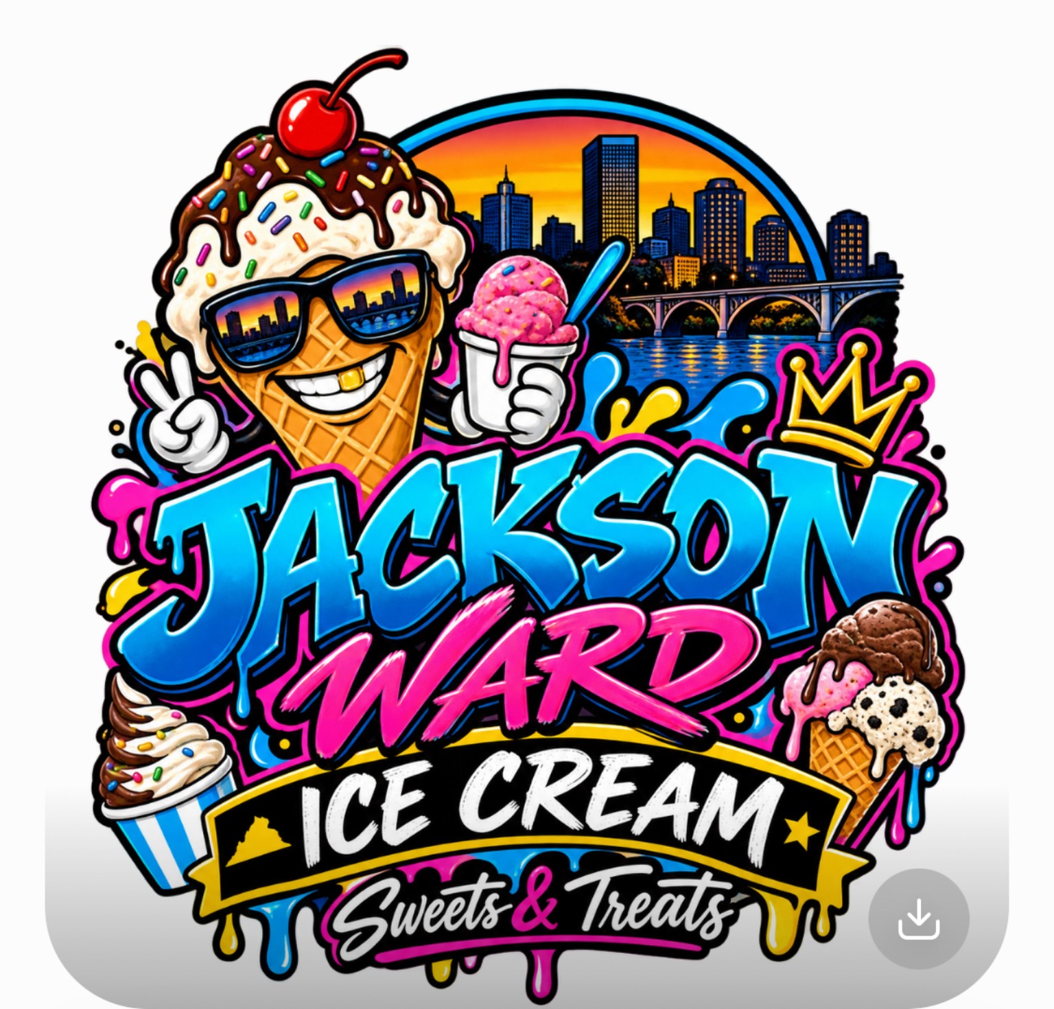 Jackson Ward Ice Cream Sweets & Treats logo